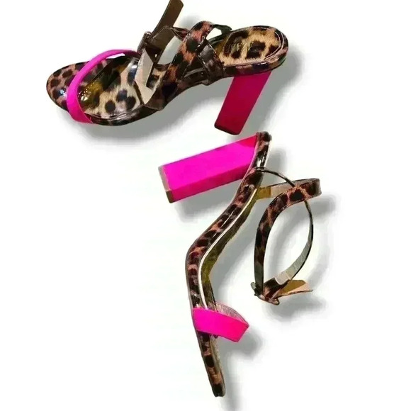 Azalea Wang Katelyn Strappy Heeled Sandals Size 8.5 - Picture 3 of 7